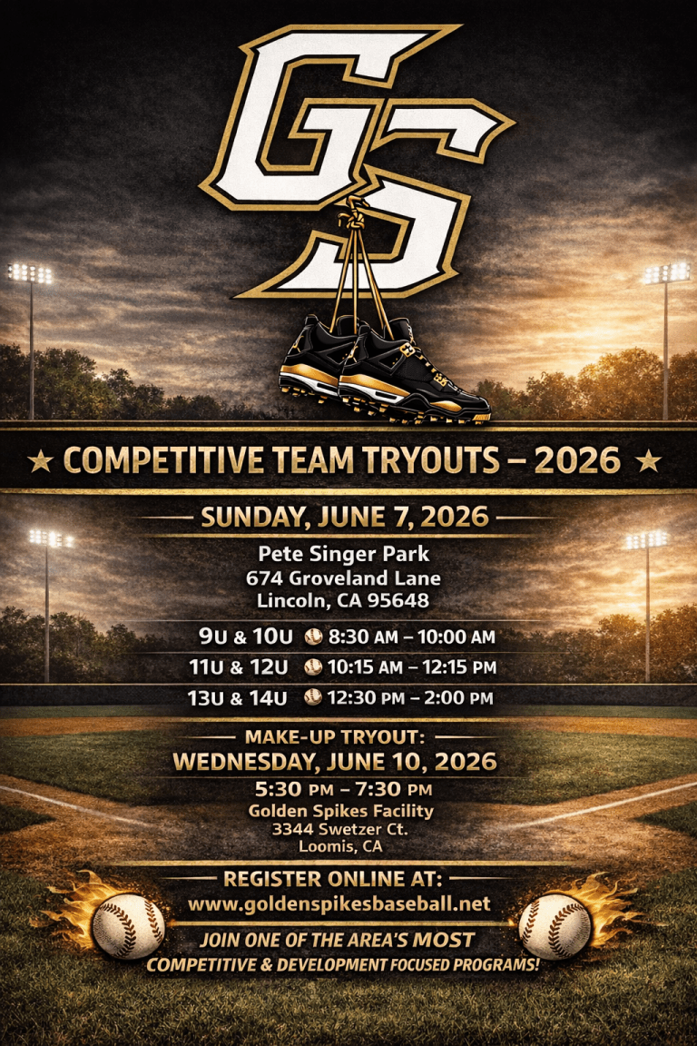 Golden Spikes Tryouts Fall 2026